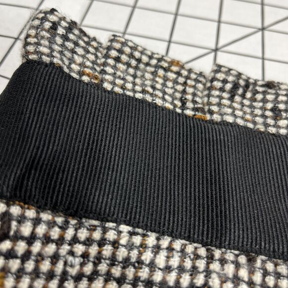 Classiques Entier Pencil Skirt 8 High Waist Tweed Black Brown Wool Silk Academia - Picture 4 of 10